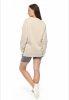 MijaCulture - 3 in 1 oversize maternity and nursing sweatshirt Miley M020 Beige